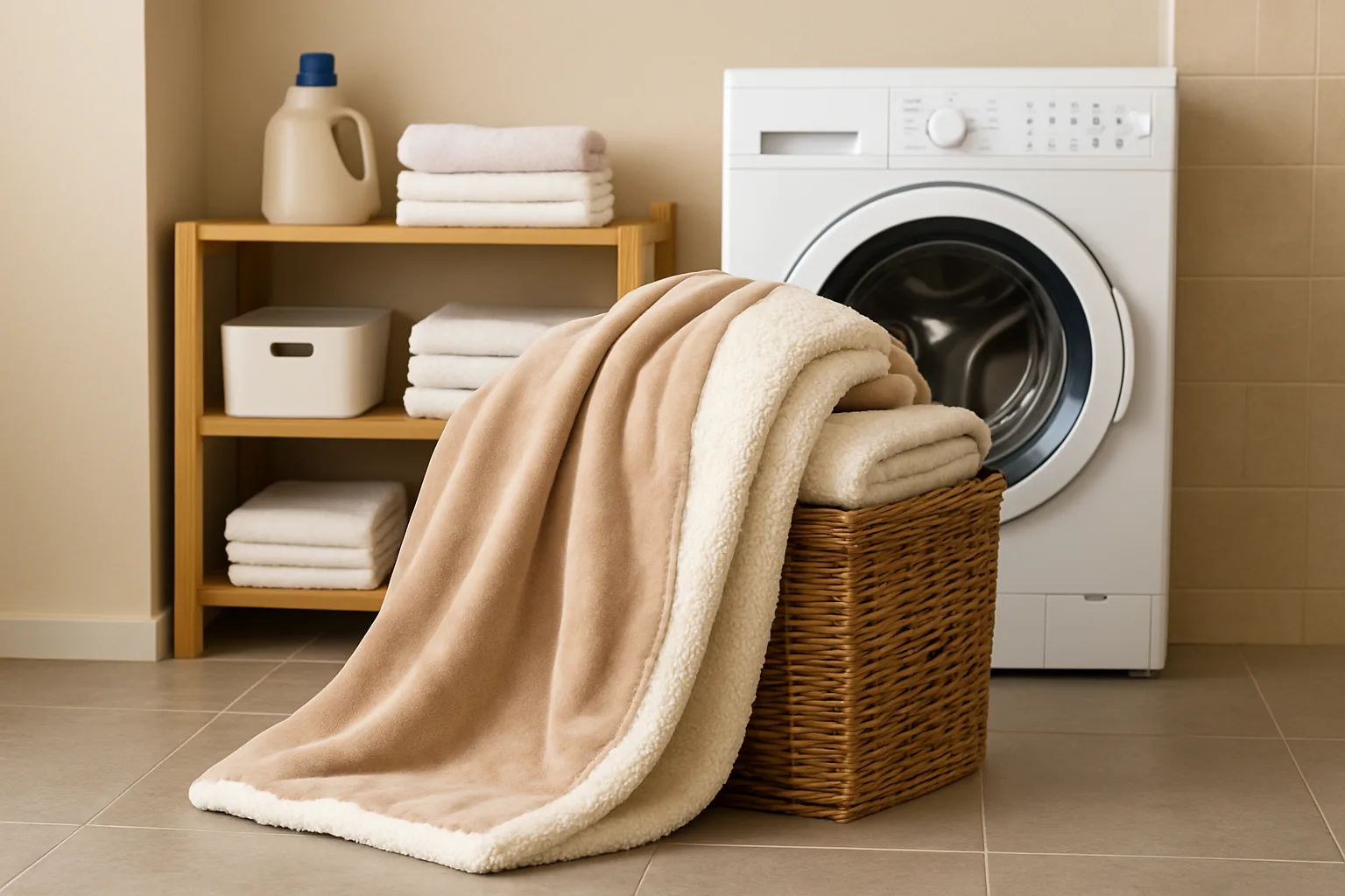 شستن پتو در خانه: راهنمای سریع + نکات ایمنی برای ماشین لباسشویی