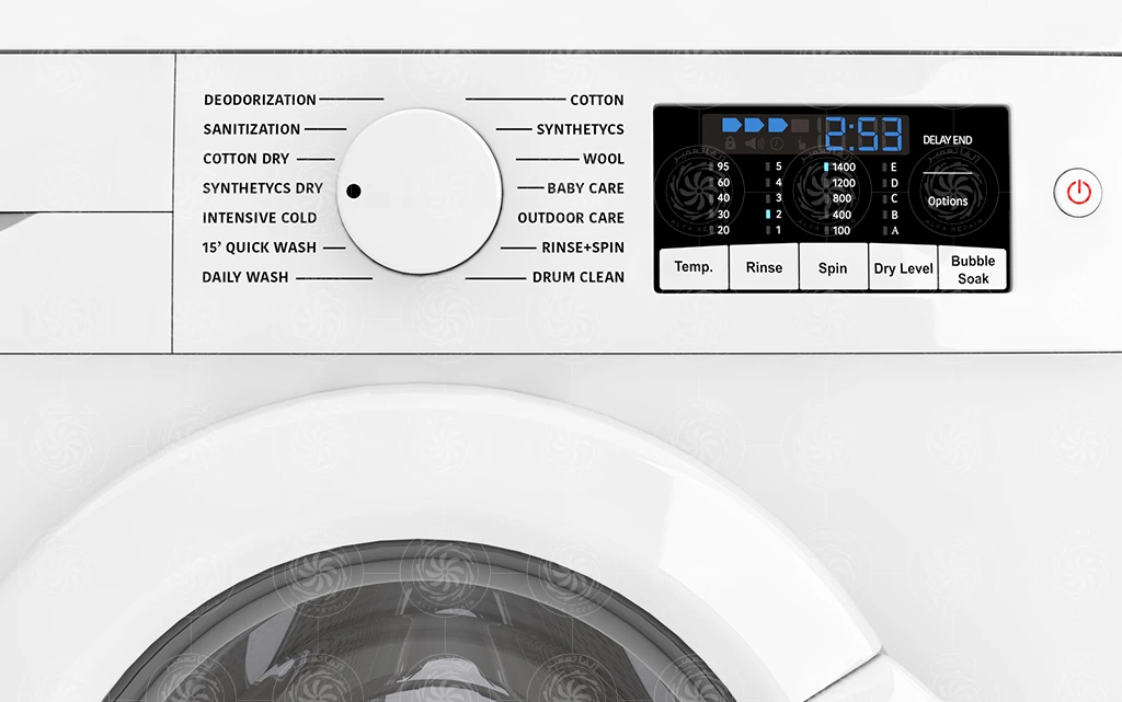 راهنمای دکمه‌ها و برنامه‌های ماشین لباسشویی پاکشوما